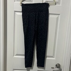 Victoria secret Dark green with black Leopard Print Leggings